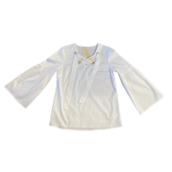 Michael Kors Long Bell Sleeved Blouse Size Medium NWT - Picture 5 of 9